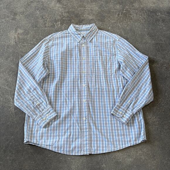 Wrangler Shirt Mens L Gray Plaid Western Button Up Long Sleeve Collared - Picture 1 of 9